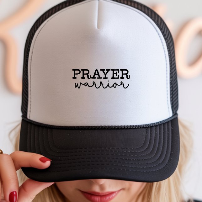 Prayer Warrior Faith Trucker Hat (Creator Uploaded)