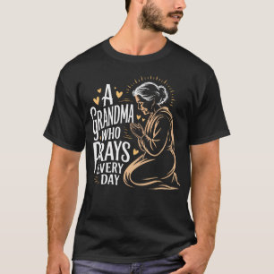 Prayer Warrior Grandma Religious Grandmother T-Shirt