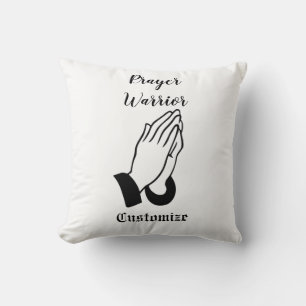 Prayer Warrior Praying Thunder_Cove Cushion