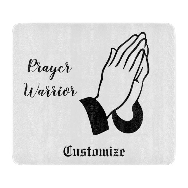 Prayer Warrior Praying Thunder_Cove Cutting Board (Front)