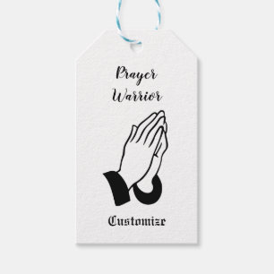 Prayer Warrior Praying Thunder_Cove Gift Tags