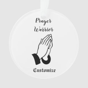 Prayer Warrior Praying Thunder_Cove Ornament