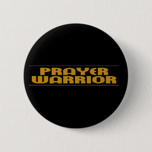 Prayer Warrior Products 6 Cm Round Badge