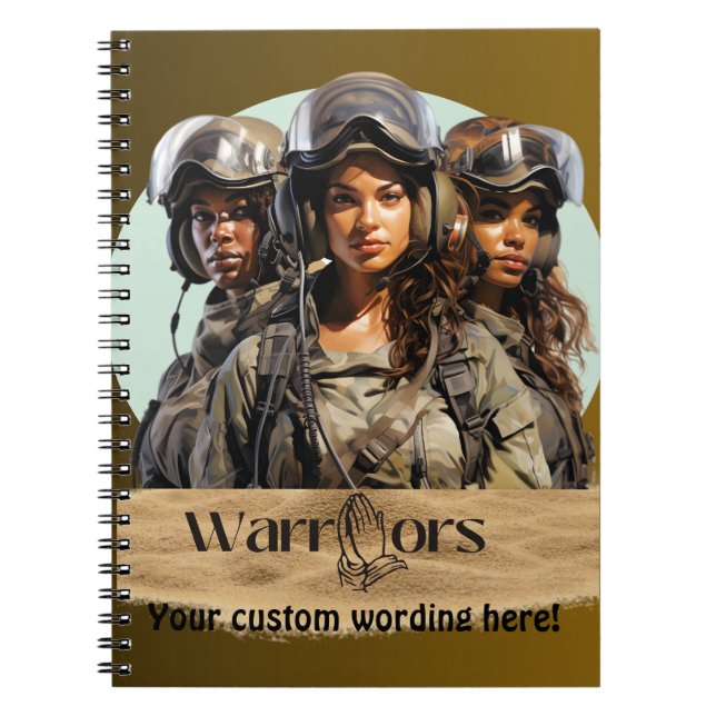 Prayer Warrior Spiral Notebook  (Front)