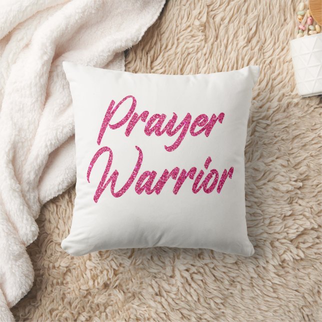 Prayer Warrior Women Christian Faith Church  Cushion (Blanket)