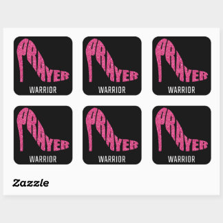 Prayer Warrior Women – Christian Faith Church Square Sticker