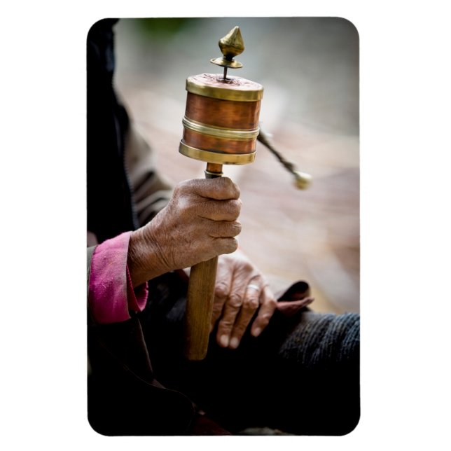 Prayer Wheel, Ladakh, Kashmir Magnet (Vertical)