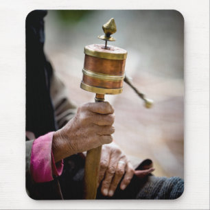 Prayer Wheel, Ladakh, Kashmir Mouse Pad