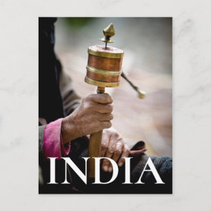 Prayer Wheel, Ladakh, Kashmir Postcard