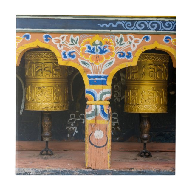 Prayer Wheels Tile (Front)