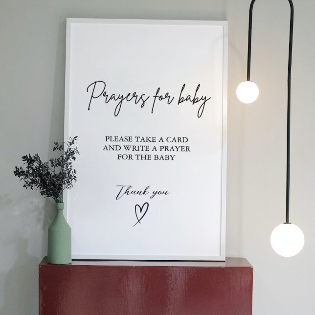  Prayers for Baby Well Wishes for Baby shower Sign (Creator Uploaded)