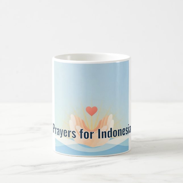 Prayers for Indonesia Coffee Mug (Center)