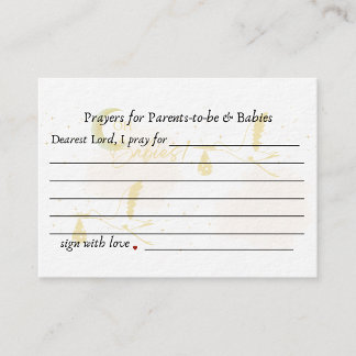 Prayers for Parents-to-be & Babies Enclosure Card