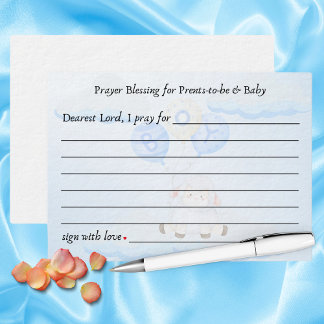 Prayers for Parents-to-be Baby Little Lamb Soaring Enclosure Card