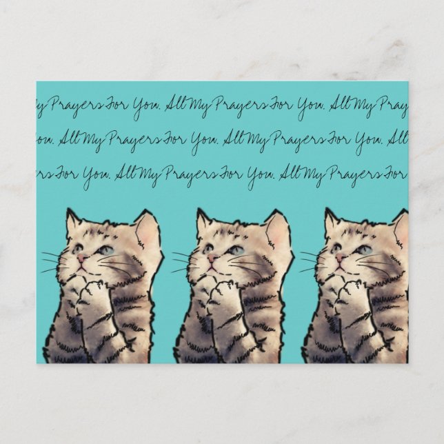 Prayers for you postcard (Front)