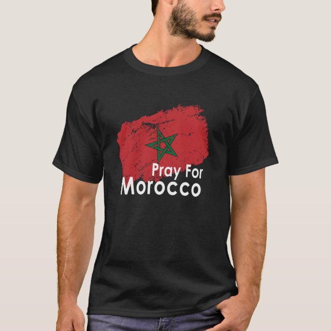 #PrayForMorocco T-Shirt (Front)