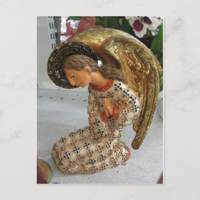 Praying Angel Holiday Postcard (Front)