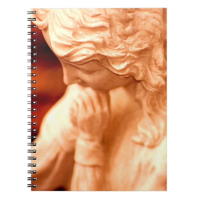 Praying Angel Spiral Notebook (Front)
