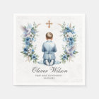 Praying Boy Holy Communion Paper Napkin