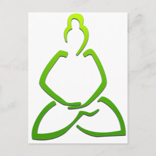 Praying Buddha Postcard