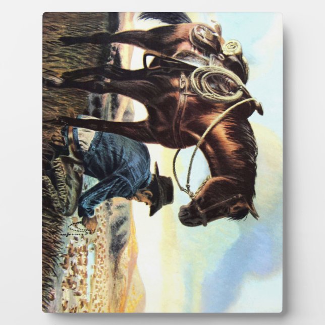 Praying Cowboy Plaque (Front)