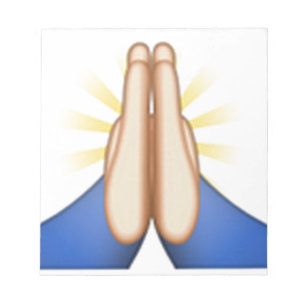 praying emoji notepad