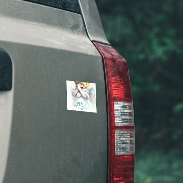 Praying for Peace Angel Holiday Magnetic (Creator Uploaded)