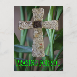 praying for you cross postcard