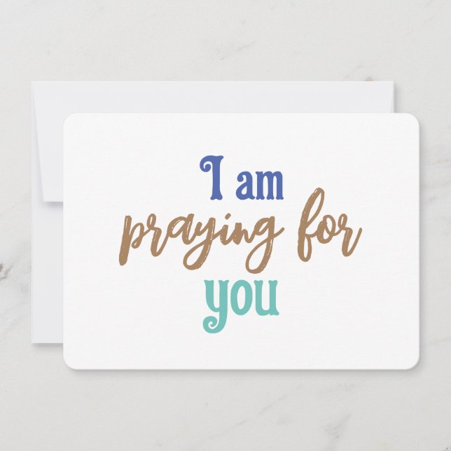 Praying for You - flat note cards (Front)