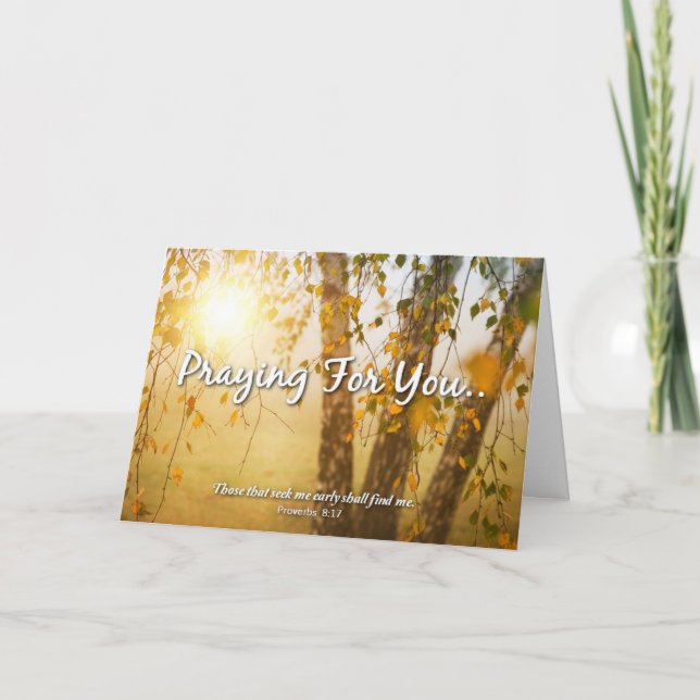 PRAYING FOR YOU - Greeting Card (Front)