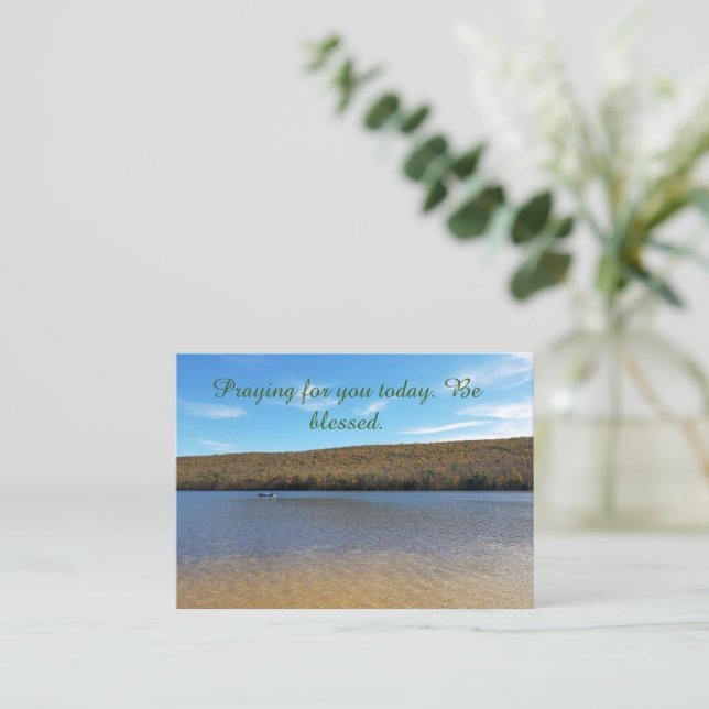 Praying for You Today & Be Blessed Note Card (Standing Front)