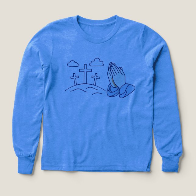 Praying Hands and Calvary Crosses (Design Front)