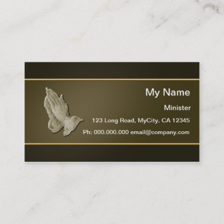Praying Hands Business Card