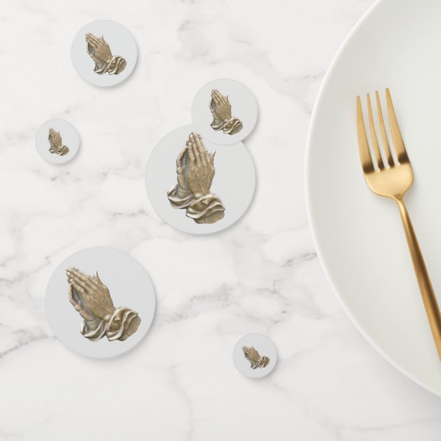 praying hands catholic church communion confetti (Group)