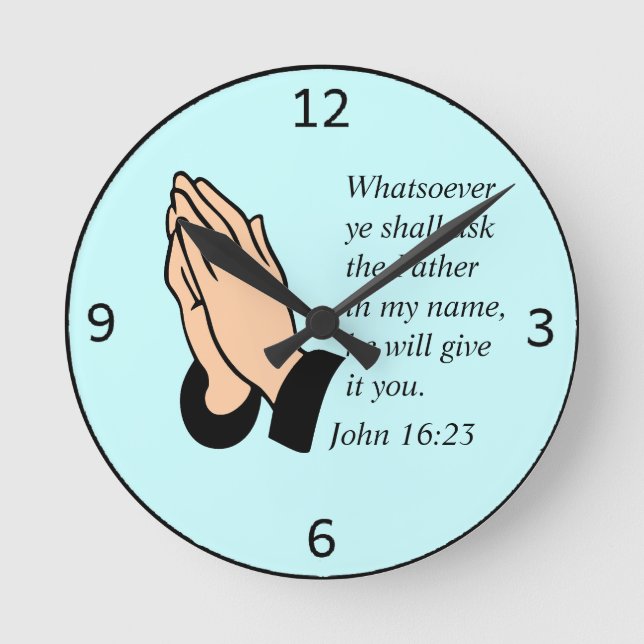 Praying Hands Clock (Front)