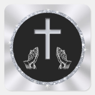 Praying Hands, Cross Stickers, Christian Stickers