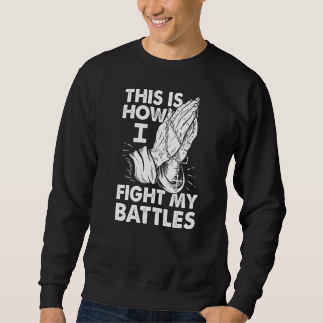 Praying Hands  Jesus Prayer Sweatshirt (Front)