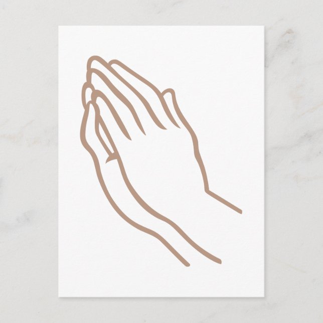 Praying Hands Postcard (Front)