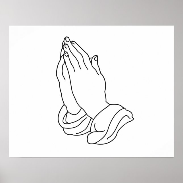 Praying Hands Poster (Front)