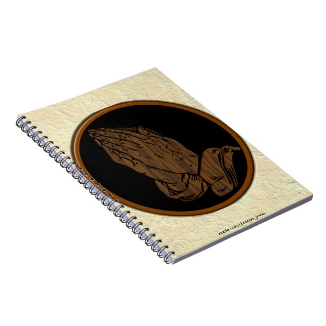 PRAYING HANDS SPIRAL NOTEBOOK (Right Side)