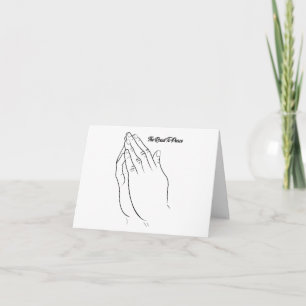 Praying Hands The Road To Peace Card