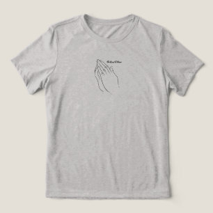Praying Hands The Road To Peace  Tri-Blend Shirt