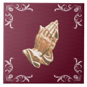 PRAYING HANDS TILE