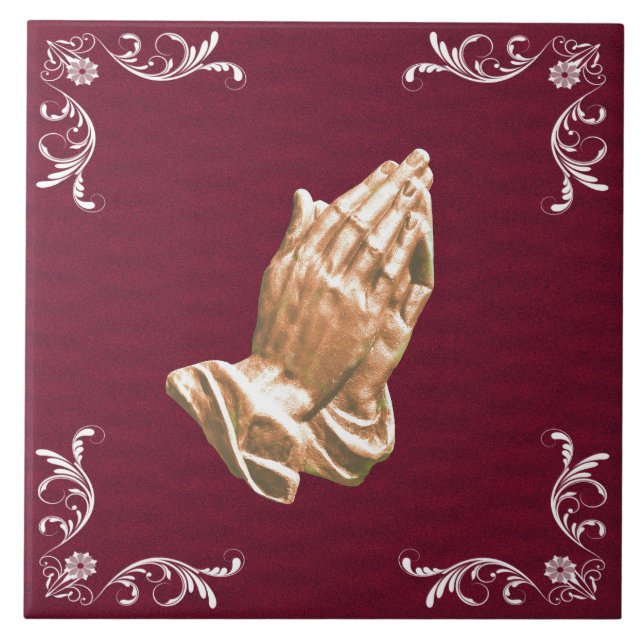 PRAYING HANDS TILE (Front)