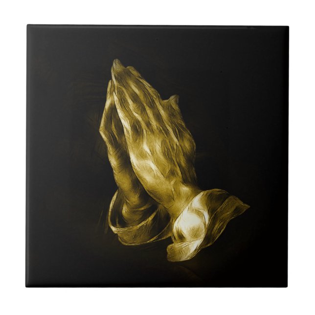 Praying hands tile (Front)