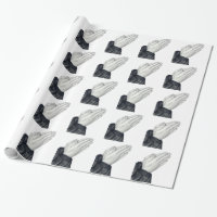 Praying Hands Tiled Wrapping Paper