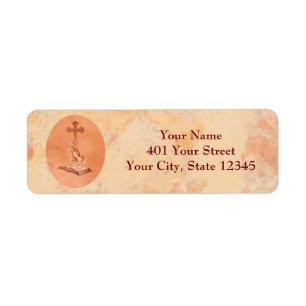 Praying Hands with Cross and Bible