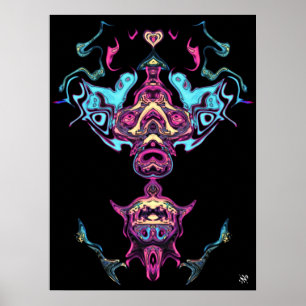 Praying idol deity poster