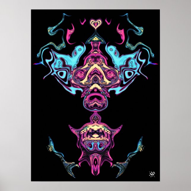 Praying idol deity poster (Front)