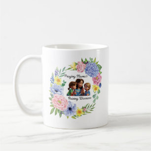 Praying mama Christian Mother's Day floral Coffee Mug